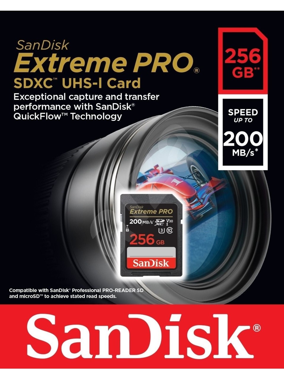 SanDisk Extreme Pro SDSDXXD-256G-GN4IN Class 10 UHS-I U3 V30 256 GB Hafıza Kartı
